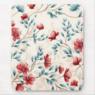 Elegant botanische bloemige tak patroon muismat