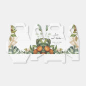 Elegant botanische citrusgroen bedankdoosjes (Uitgevouwen)