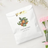 Elegant botanische citrusgroen bedankzakje (Gezegeld)