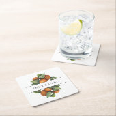 Elegant botanische citrusgroen kartonnen onderzetters (Insitu)