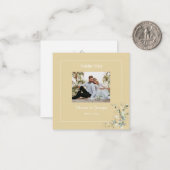 Elegant botanische eucalyptus Buttercup Notitiekaartje (Voorkant / Achterkant in situ)