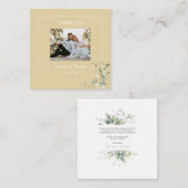 Elegant botanische eucalyptus Buttercup Notitiekaartje (Voorkant / Achterkant)