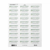 Elegant Botanische Eucalyptus Greenery Etiket (Full Sheet)