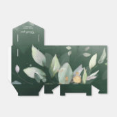 Elegant Botanische Eucalyptus Greenery Favor Box Bedankdoosjes (Uitgevouwen)