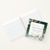Elegant Botanische Eucalyptus Greenery Guest Book Notitieboek (Binnen)