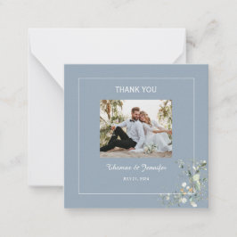 Elegant botanische Eucalyptus Greenery & Hydrangea Notitiekaartje