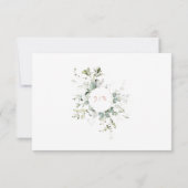 Elegant Botanische Eucalyptus Greenery & Terracott RSVP Kaartje (Achterkant)