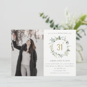 Elegant Botanische Eucalyptus met baard Kaart (Staand voorkant)