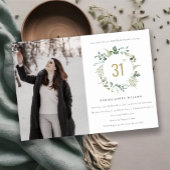 Elegant Botanische Eucalyptus met baard Kaart