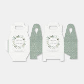 Elegant Botanische Eucalyptus Waterverf Weddenscha Bedankdoosjes (Uitgevouwen)