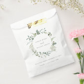 Elegant Botanische Eucalyptus Waterverf Weddenscha Bedankzakje (Gezegeld)