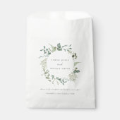Elegant Botanische Eucalyptus Waterverf Weddenscha Bedankzakje (Voorkant)
