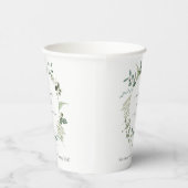 Elegant Botanische Eucalyptus Waterverf Weddenscha Papieren Bekers (Rechts)