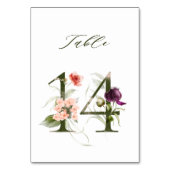 Elegant botanische flora nummer 14, kaart (Achterkant)