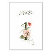 Elegant botanische flora nummer 1, kaart (Achterkant)