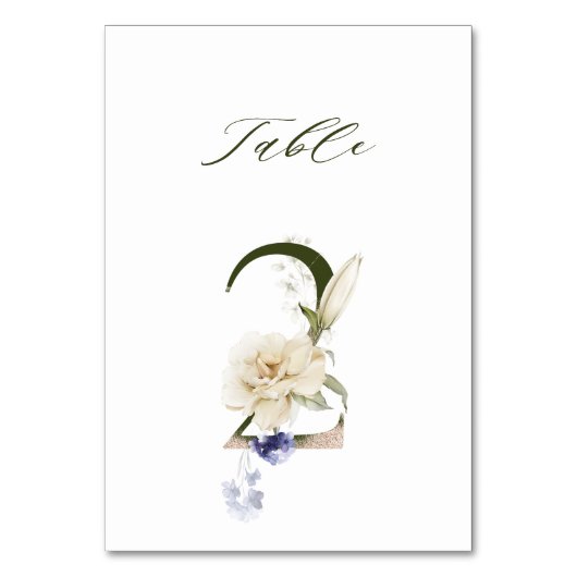 Elegant botanische flora nummer 2, kaart (Achterkant)