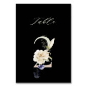 Elegant botanische flora nummer 2, zwart kaart (Achterkant)