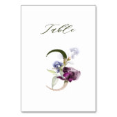 Elegant botanische flora nummer 3, kaart (Achterkant)
