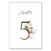 Elegant botanische flora nummer 5, kaart (Achterkant)