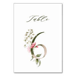 Elegant botanische flora nummer 6, kaart