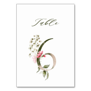 Elegant botanische flora nummer 6, kaart