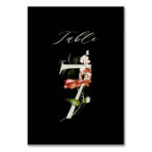 Elegant botanische flora nummer 7, zwart kaart (Voorkant)