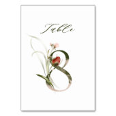 Elegant botanische flora nummer 8, kaart (Achterkant)