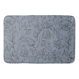Elegant botanische Floral Badmat