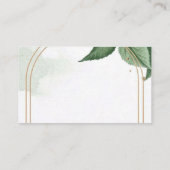 Elegant Botanische Foliage Wishing Well for Weddin Informatiekaartje (Achterkant)