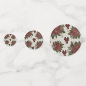 Elegant Botanische Kerstmis Confetti (Voorkanten)