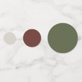 Elegant Botanische Kerstmis Confetti (Achterkanten)