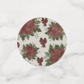 Elegant Botanische Kerstmis Confetti (Kleine voorkant)