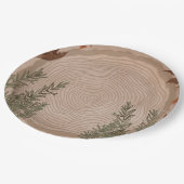 Elegant Botanische Kerstmis Papieren Bordje (Gekanteld)