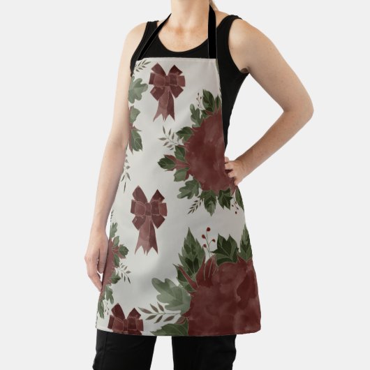 Elegant Botanische Kerstmis Schort (Insitu)