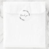 Elegant botanische kreet Dank je wel Ronde Sticker (Tas)