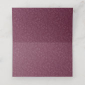 Elegant botanische kruidbes met kerkerst plaatskaartje (Binnenkant ongevouwen)