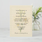 Elegant  botanische kunstwitte lendenbruiloft kaart (Staand voorkant)