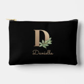 Elegant Botanische monogram Gold Letter D Etui (Voorkant)