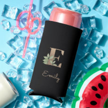 Elegant Botanische monogram Gold Letter E