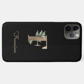 Elegant Botanische monogram Gold Letter F Case-Mate iPhone Case (Achterkant (horizontaal))