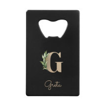 Elegant Botanische monogram Gold Letter G