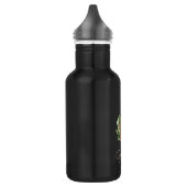 Elegant Botanische monogram Gold Letter G Waterfles (Links)