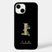 Elegant Botanische Monogram Gold Letter I Case-Mate iPhone Case (Achterkant)