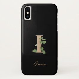 Elegant Botanische Monogram Gold Letter I Case-Mate iPhone Case