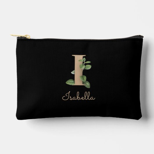 Elegant Botanische Monogram Gold Letter I Etui (Voorkant)