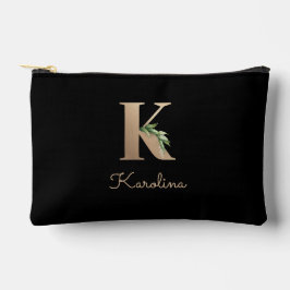 Elegant Botanische monogram Gold Letter K Etui