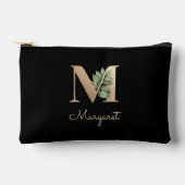 Elegant Botanische monogram Gold Letter M Etui (Voorkant)