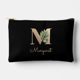 Elegant Botanische monogram Gold Letter M Etui