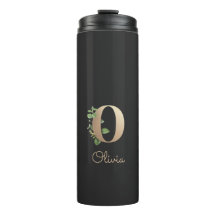 Elegant Botanische monogram Gold Letter O