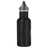 Elegant Botanische monogram Gold Letter P Waterfles (Links)